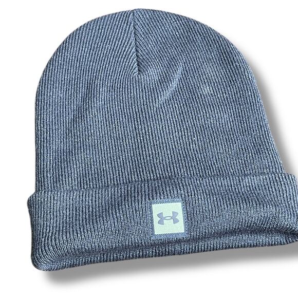 Under Armour UA Truckstop Beanie Knit Cap Ribbed Cuff Skull Hat 1356707 Gear - Picture 12 of 12